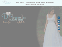 Tablet Screenshot of dangelocouture.com